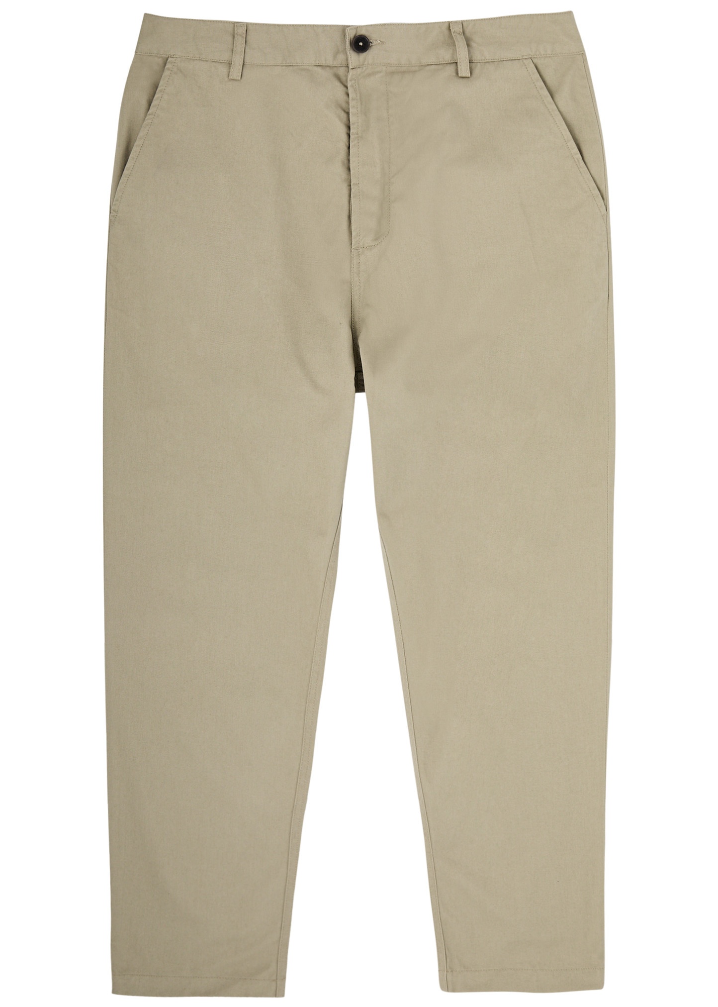 Military cotton-twill chinos - 1