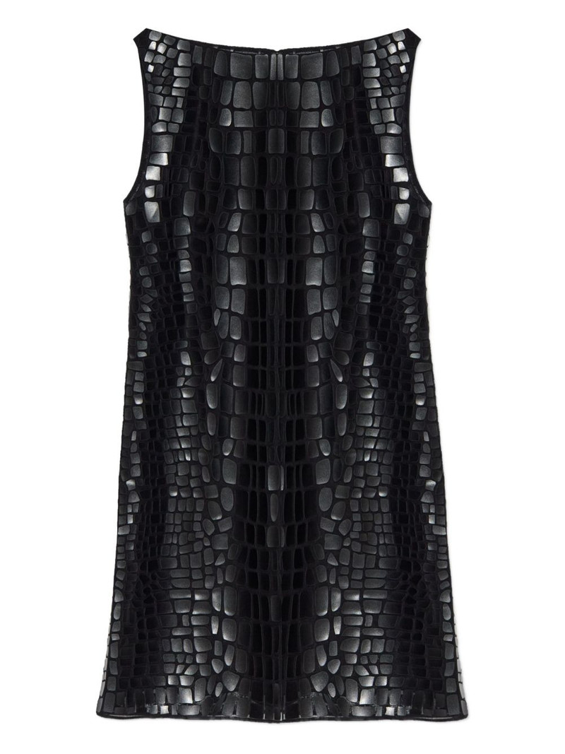 crocodile-effect mini dress 1