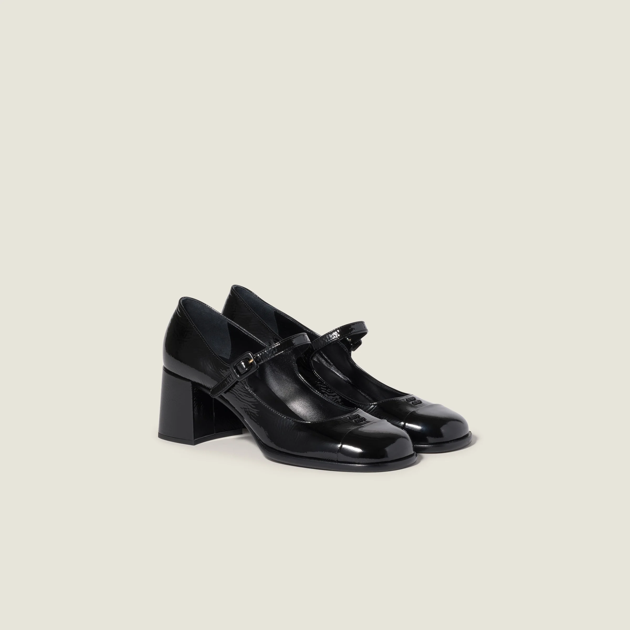Patent leather and naplak leather pumps - 1