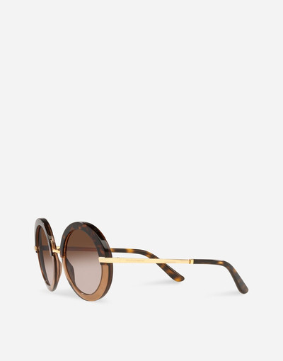 Dolce & Gabbana Half print sunglasses outlook