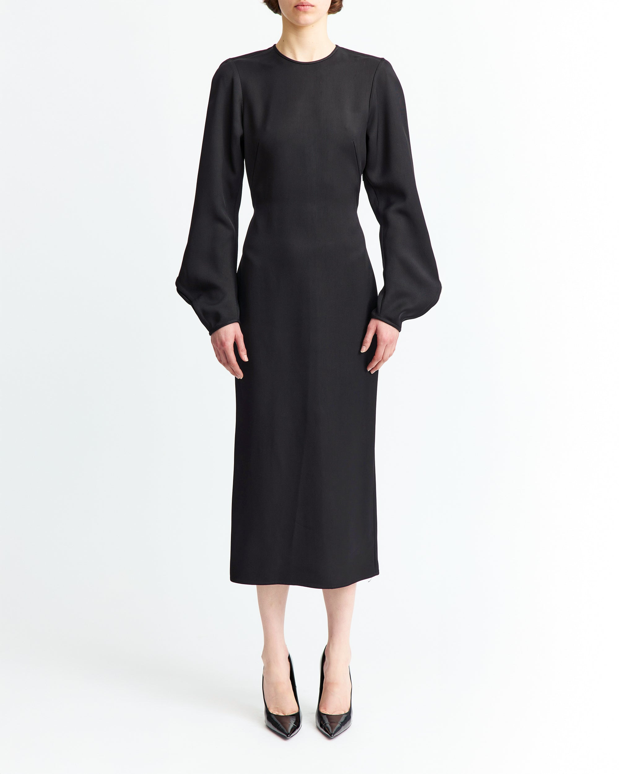 SAVERICO MIDI DRESS IN TWILL - 2