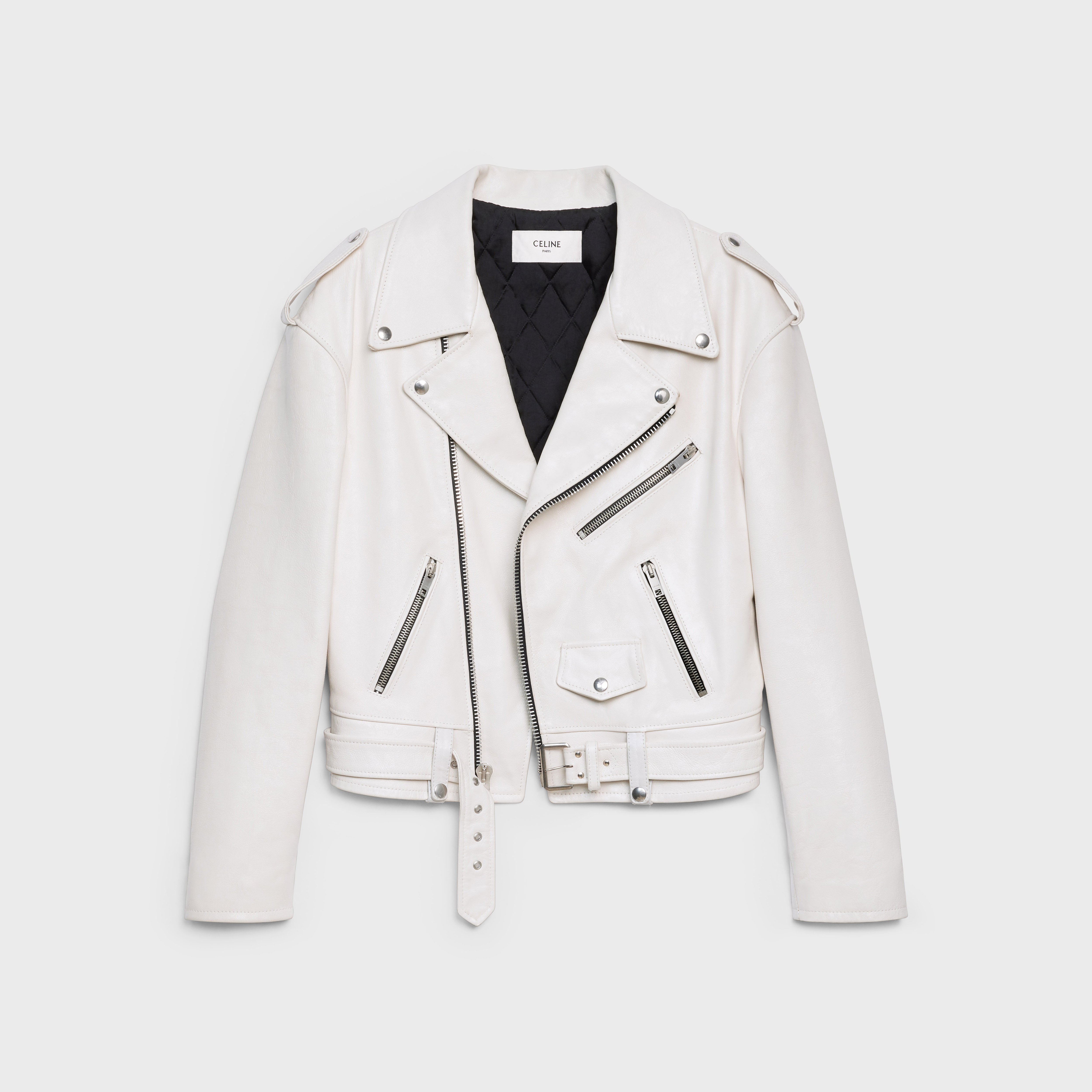 OVERSIZED BIKER JACKET IN CALFSKIN - 1