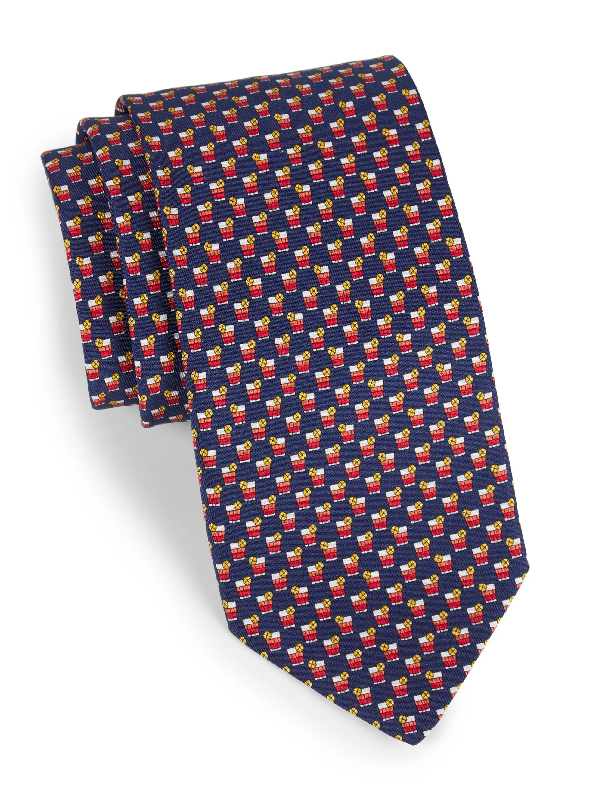 Men's Zenzero Cocktail Tie - Navy - 1