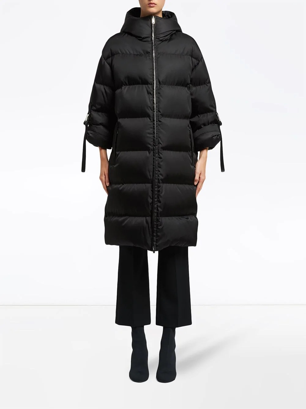 Nylon midi puffer jacket - 2