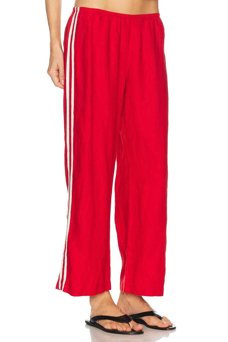 The Linen Crop Racer Stripe Pant 3