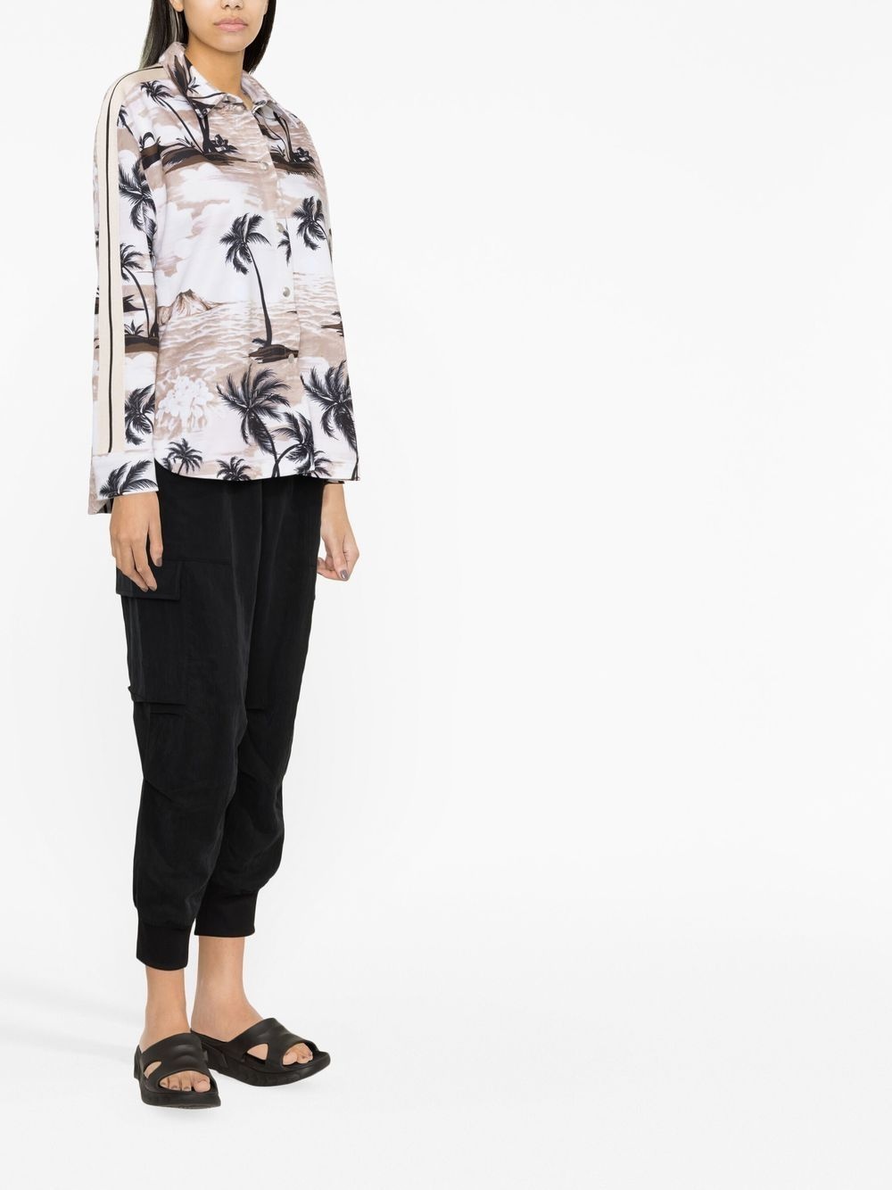 tropical-print long-sleeve shirt - 3