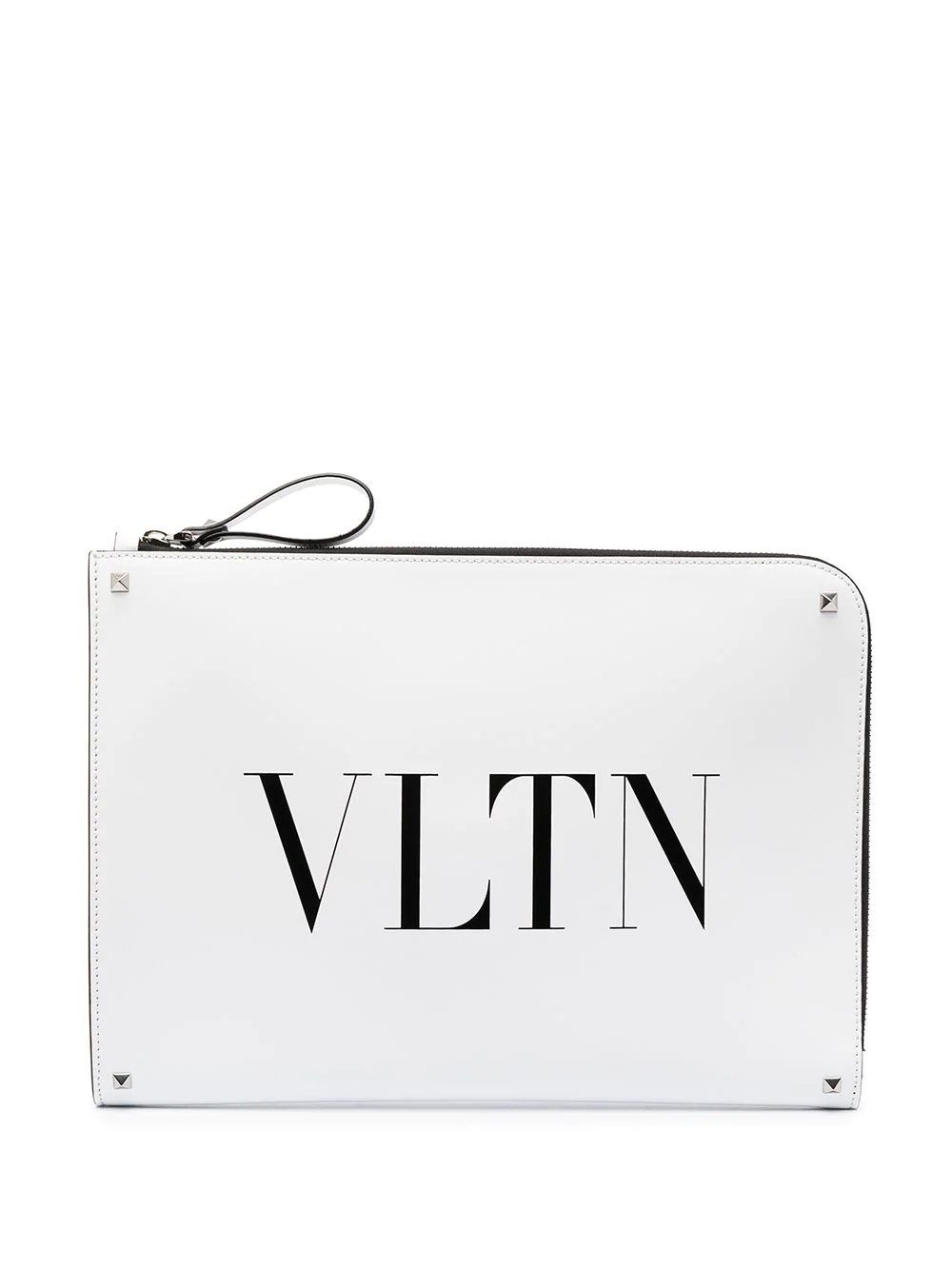 logo-print oversized clutch - 1