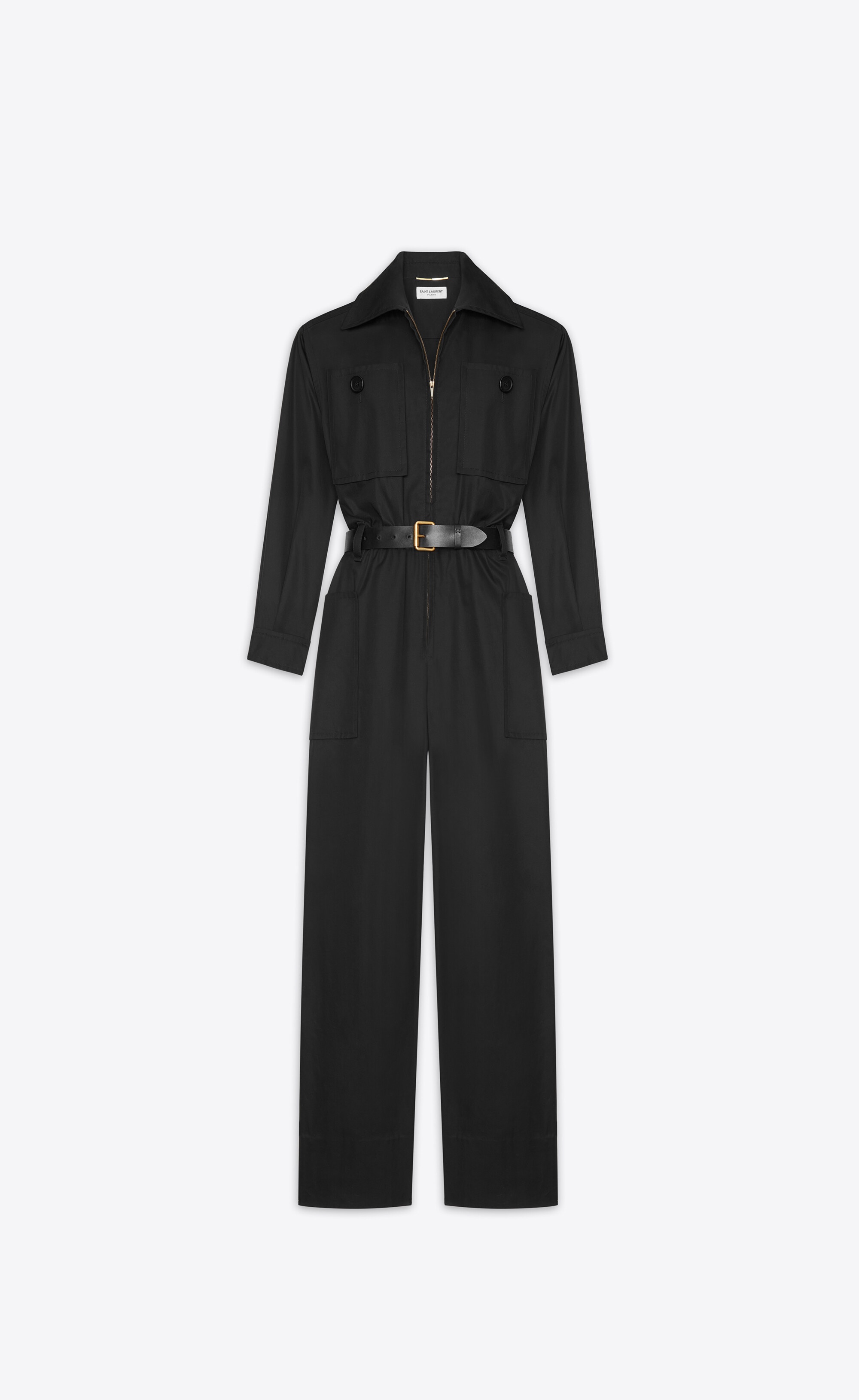 jumpsuit in cotton twill - 1