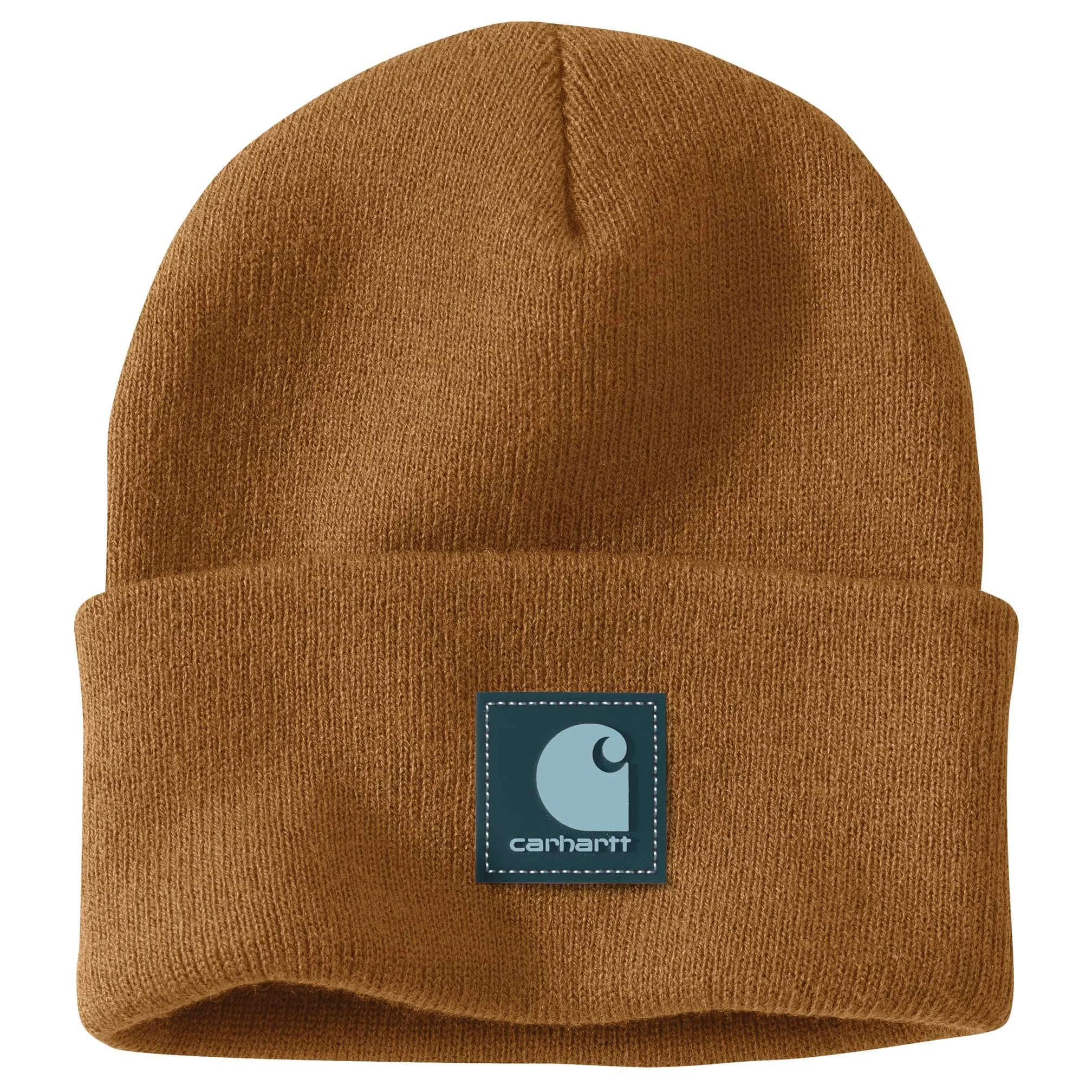 Knit Rubber Patch Beanie - 1