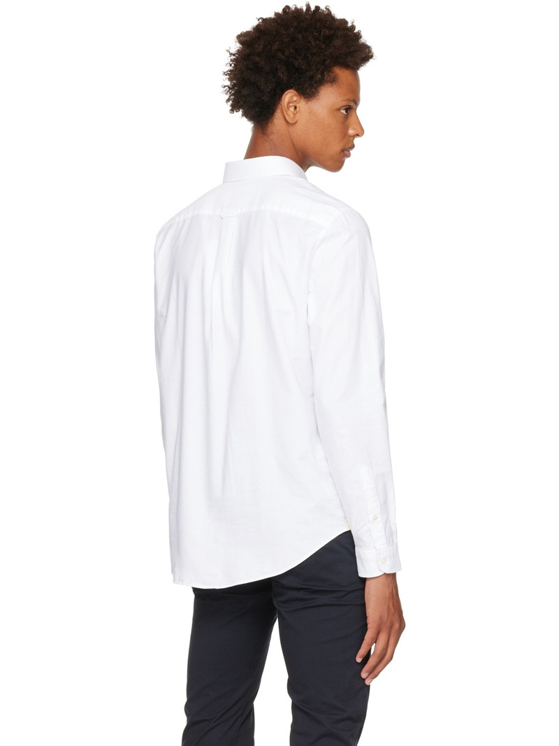 White Embroidered Patch Shirt 3