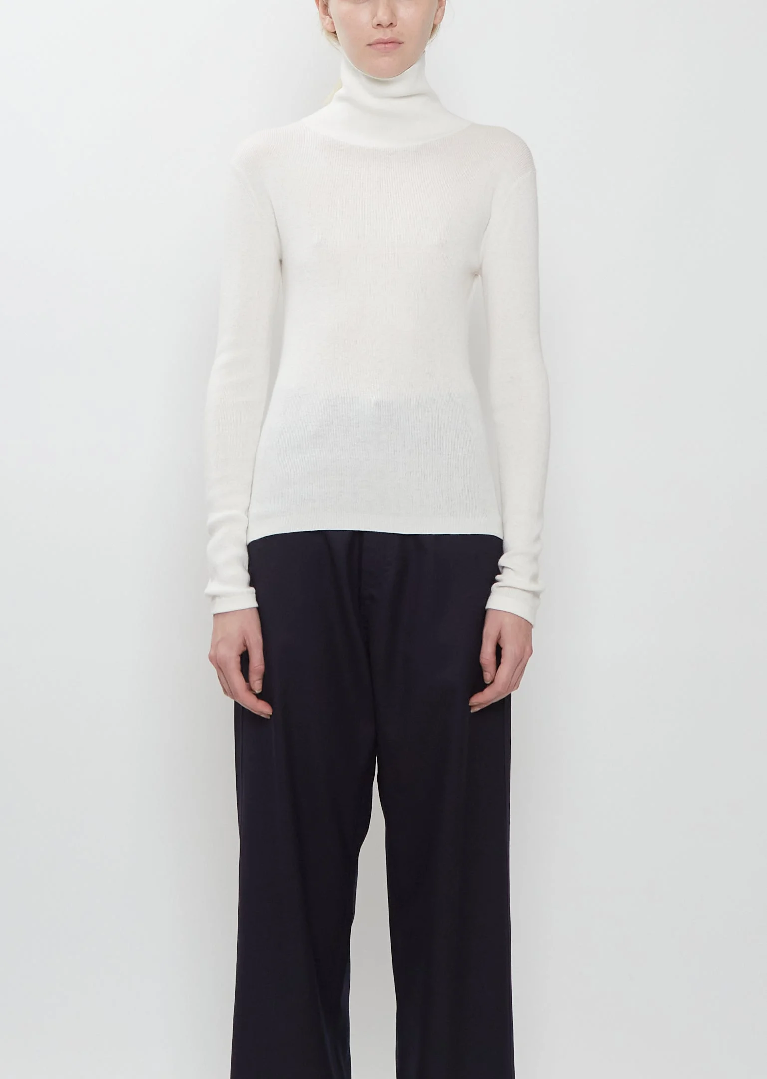 Malika Cotton Cashmere Turtleneck - 1