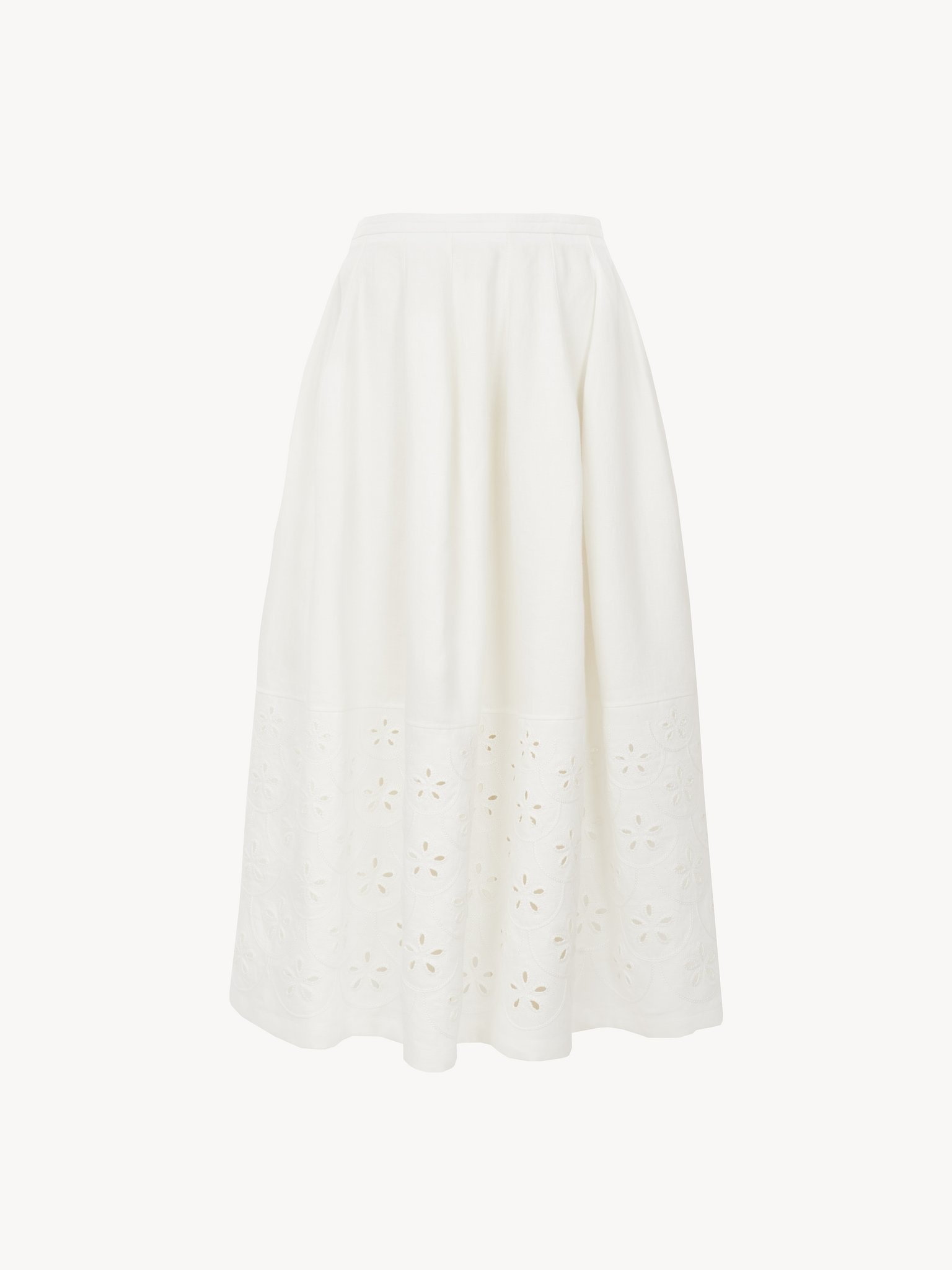 EMBROIDERED MID-LENGTH SKIRT - 3