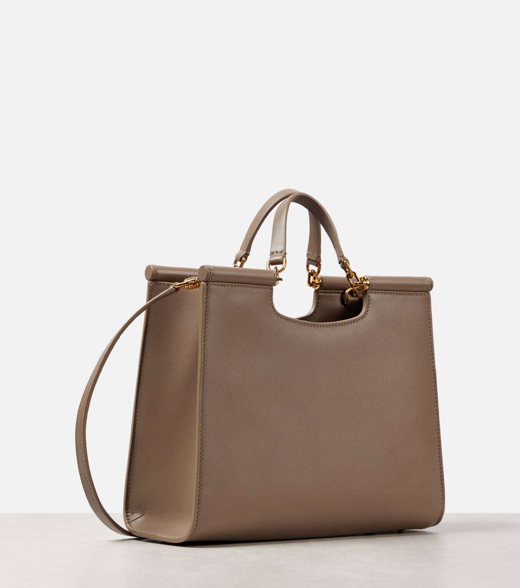 Sicily Medium leather tote bag - 4