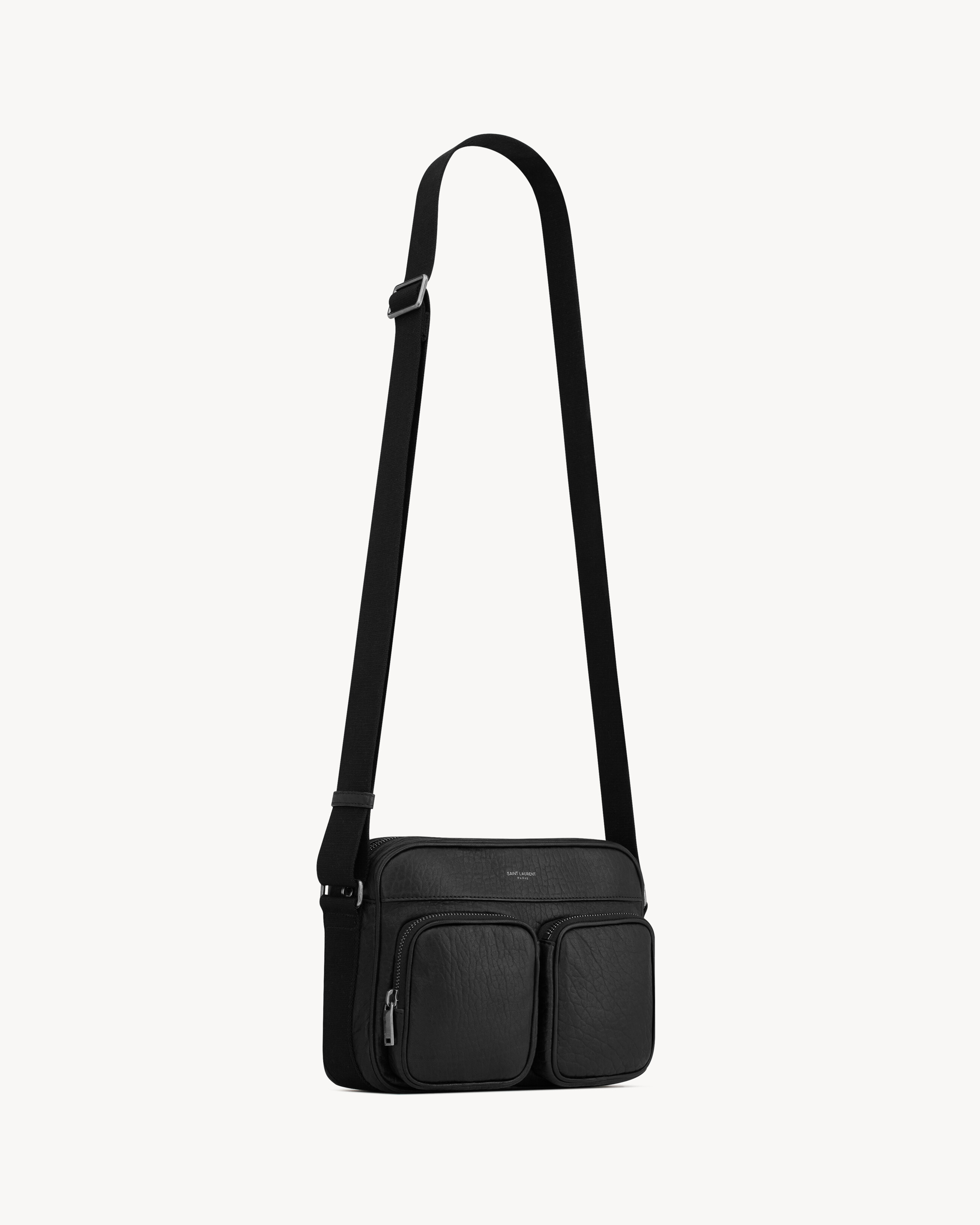 CITY SAINT LAURENT CAMERA BAG IN GRAINED LEATHER - 4