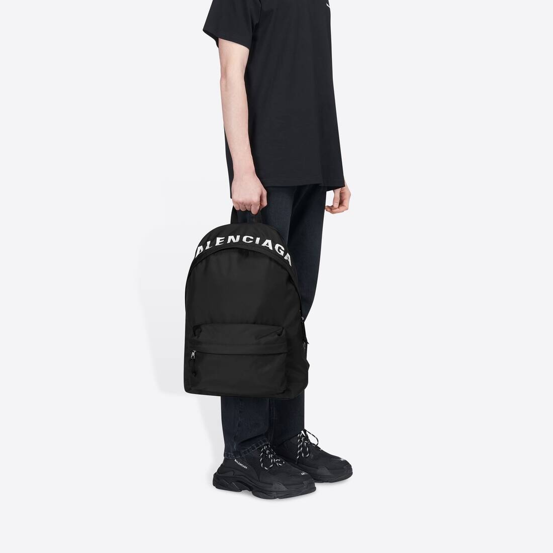 Men's Wheel Backpack in Black - 4