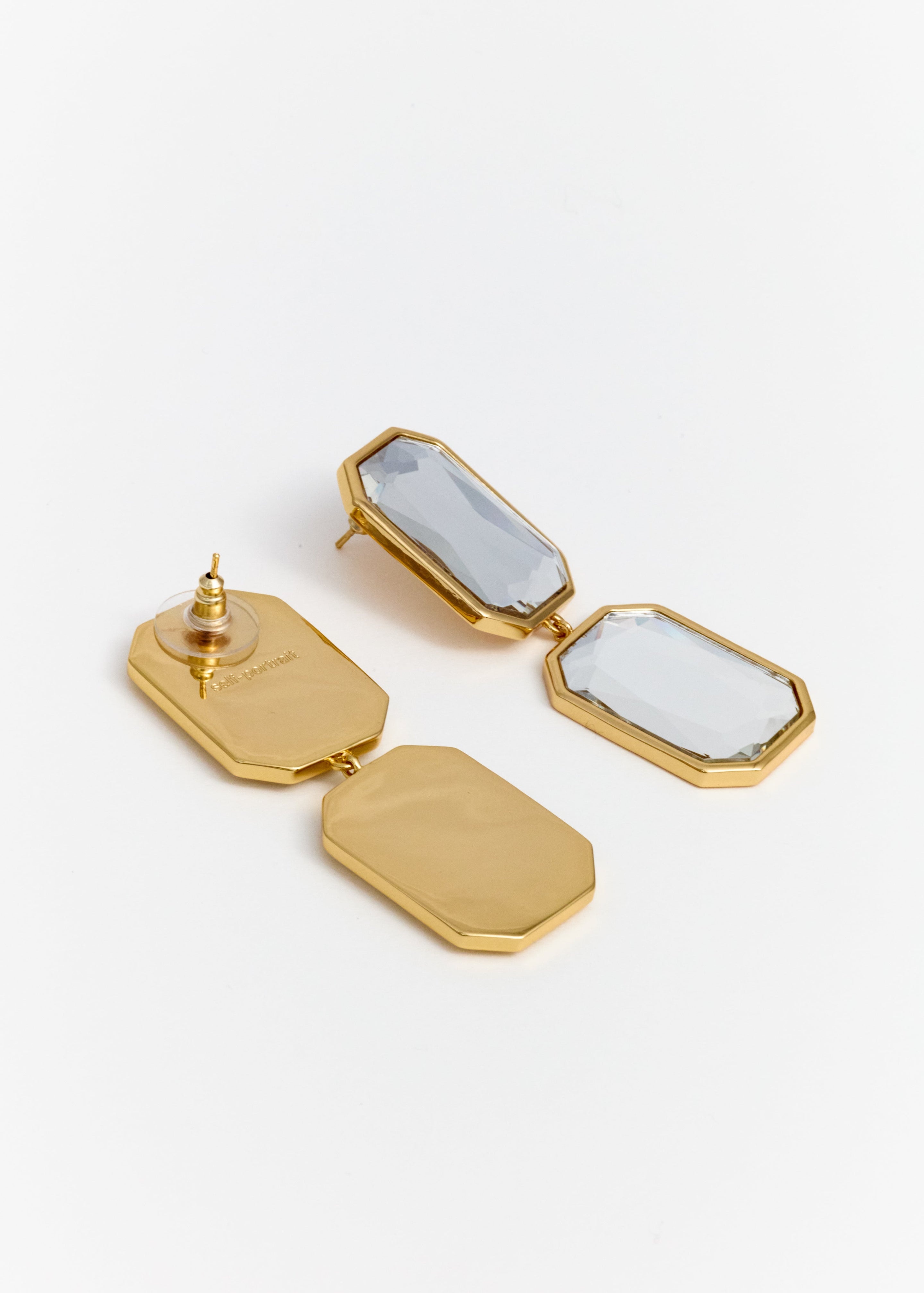 Crystal Tiered Earrings - 2