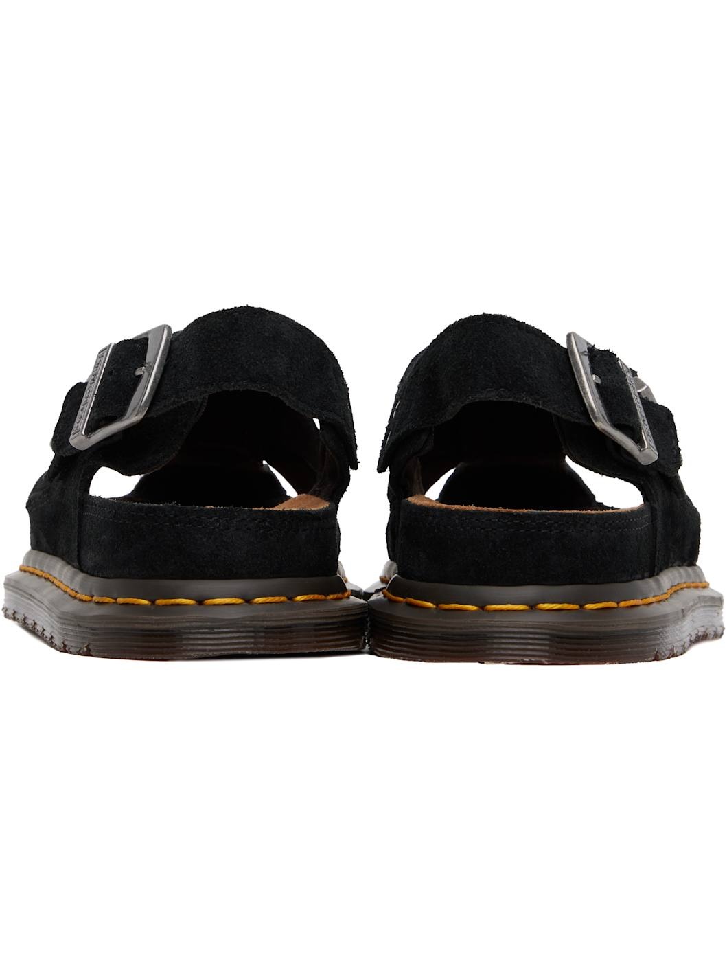 Black Archive Fisherman Suede Sandals - 2