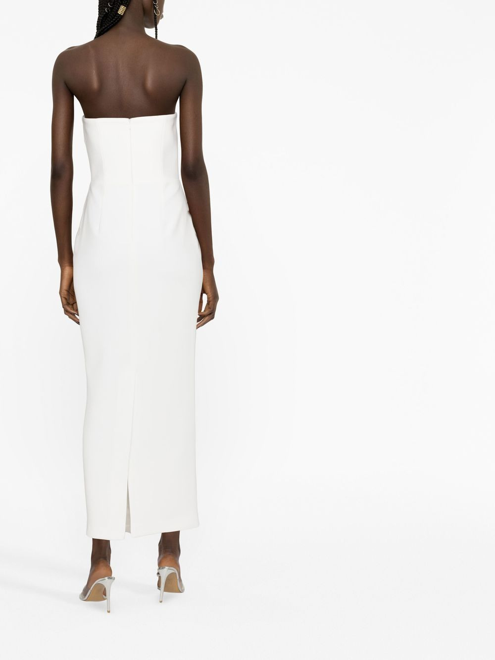 bow-detail strapless gown - 3