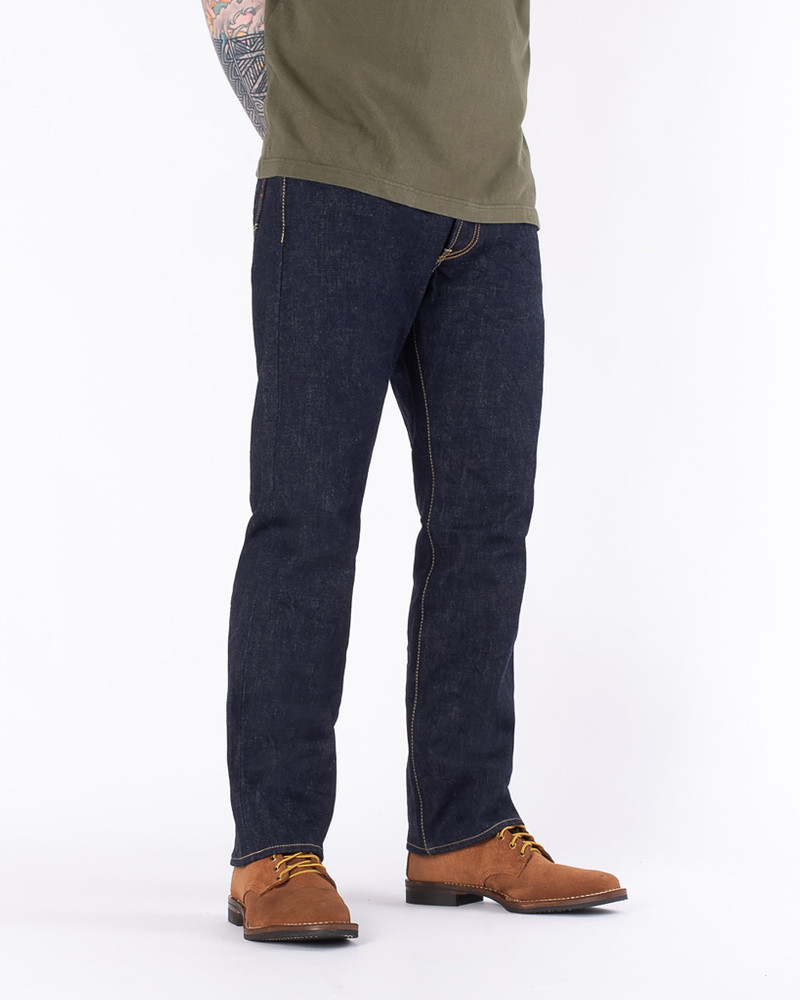 Iron Heart IH-634S-18 18OZ VINTAGE SELVEDGE DENIM STRAIGHT CUT JEANS - INDIGO outlook