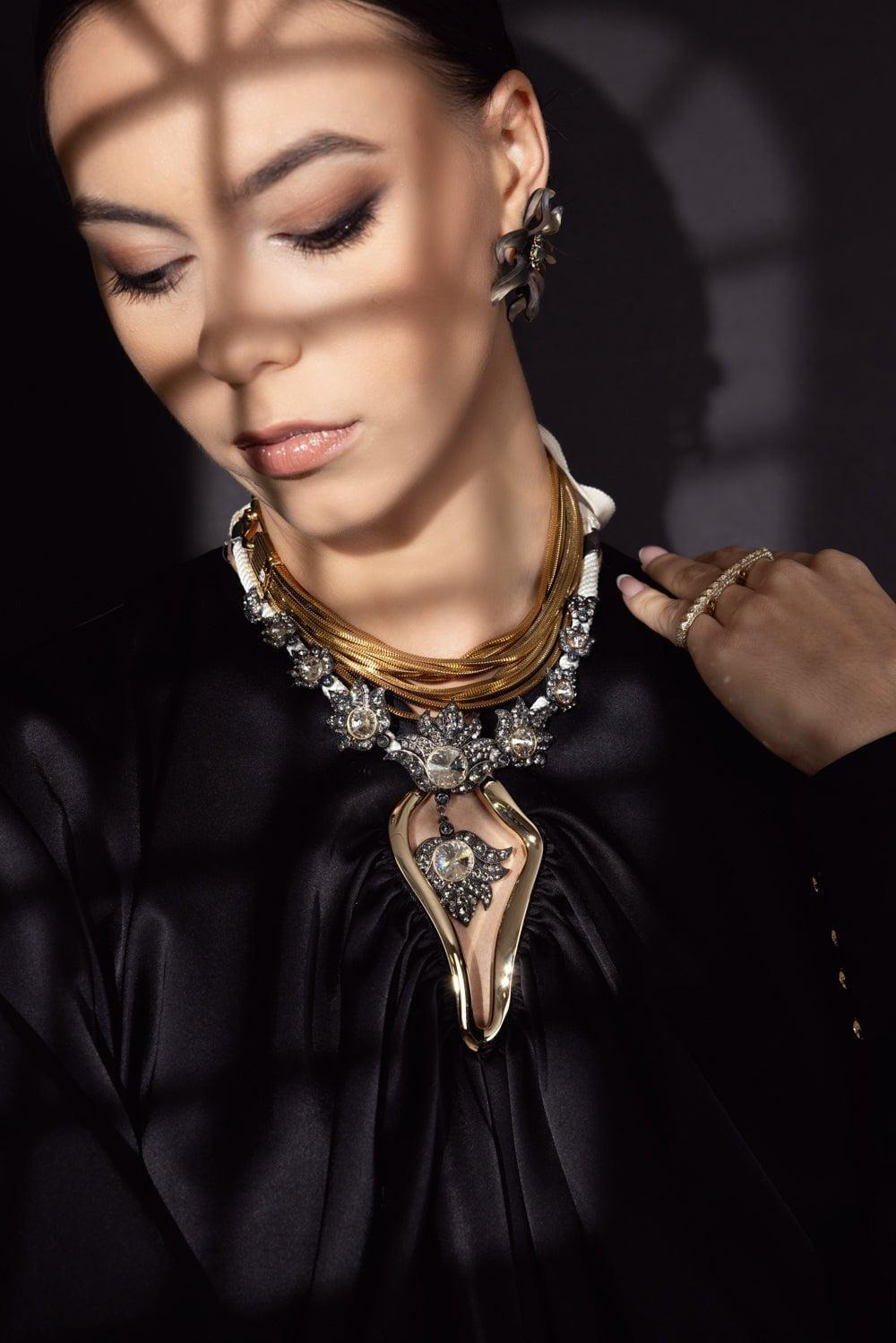Art Deco Short Necklace - 4