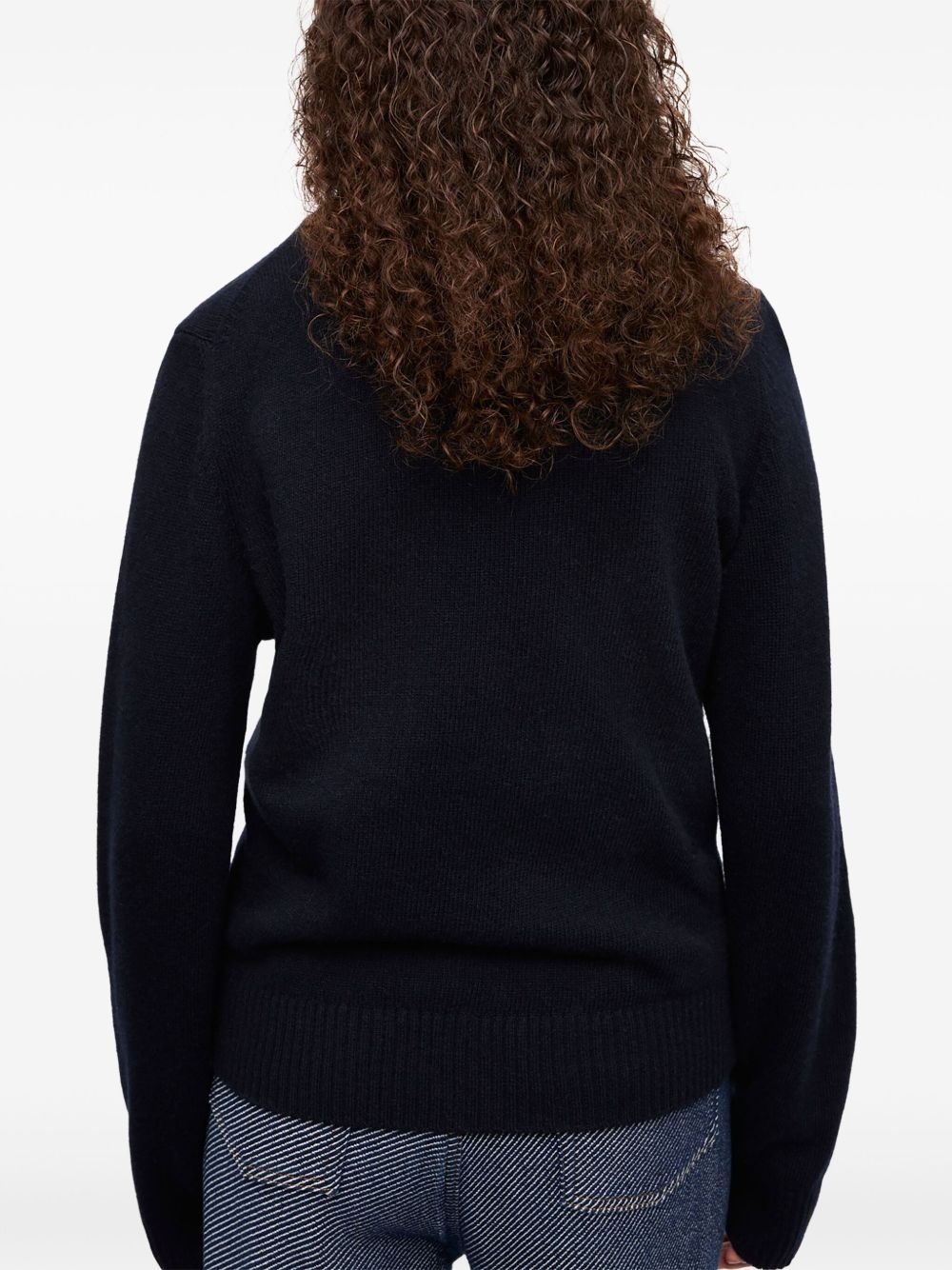 logo-jacquard sweater - 4
