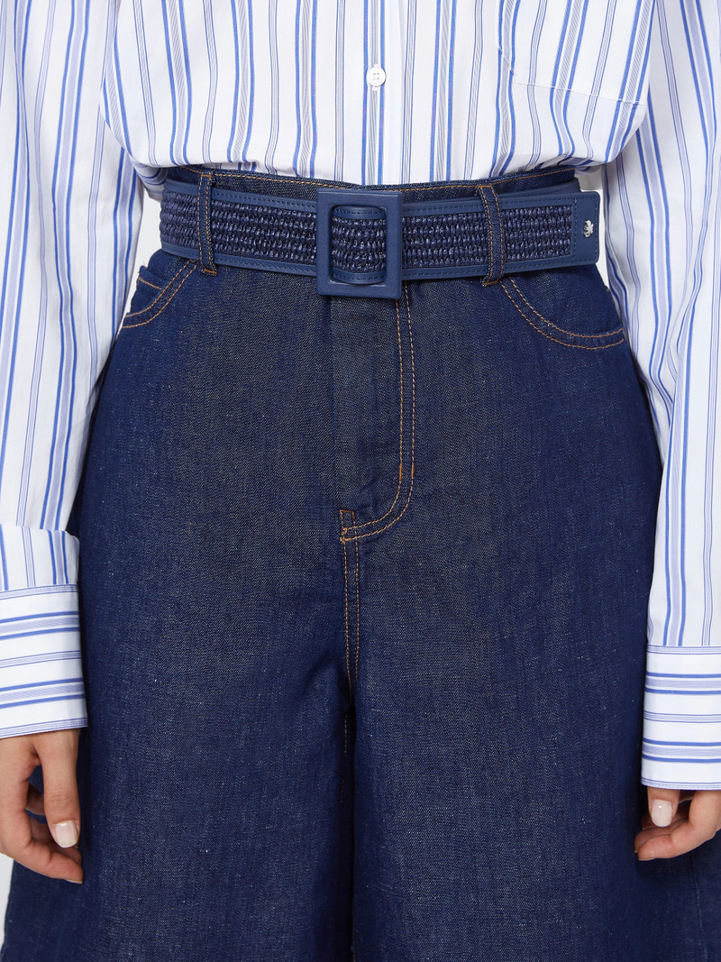 BOCCA Raffia effect belt - ULTRAMARINE 3
