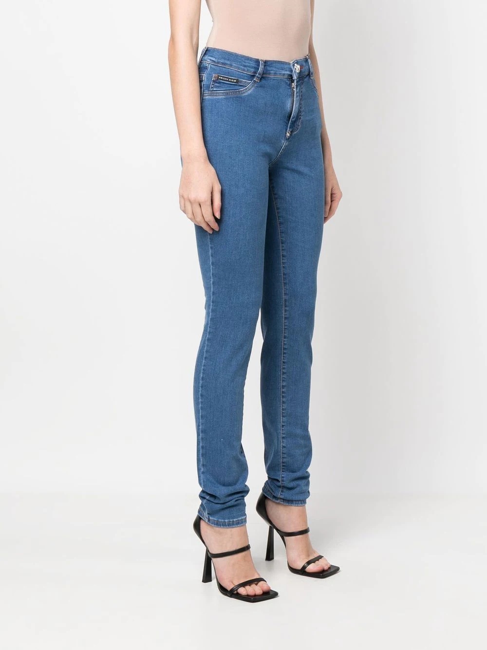 high-waist skinny-cut jeans - 3
