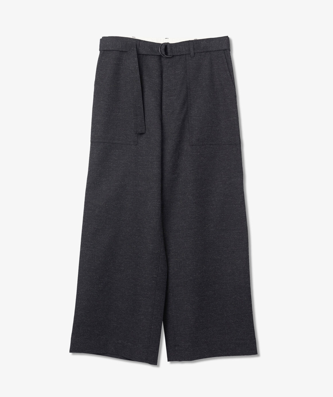 Woolen Wide Fatigue Pants - 1