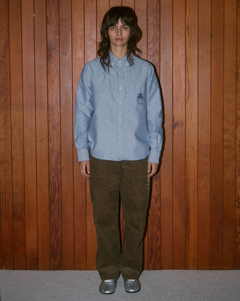 Brooks Brothers California Selvedge Oxford Button Up - Blue 14