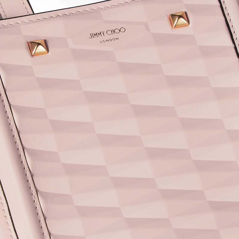 Mini N/S Tote
Macaron Diamond Embossed 3D Leather Mini Tote Bag 4