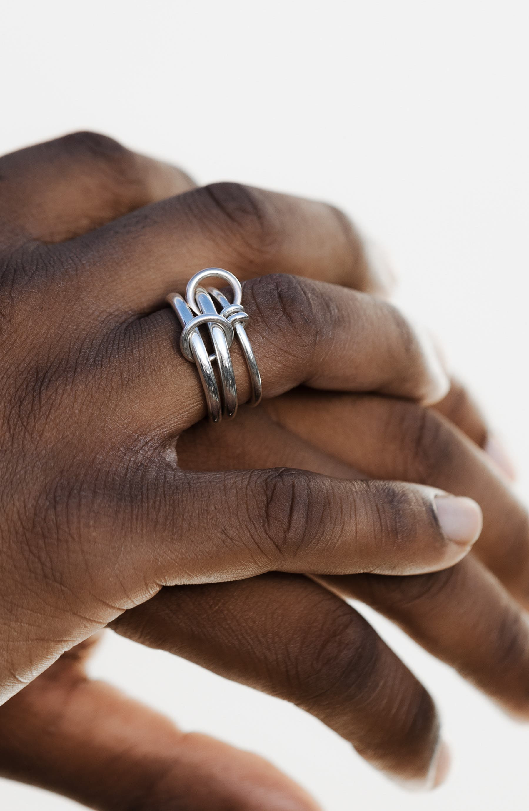 Spinelli Kilcollin Ranath Sterling Silver Linked Stack Ring at Nordstrom - 2