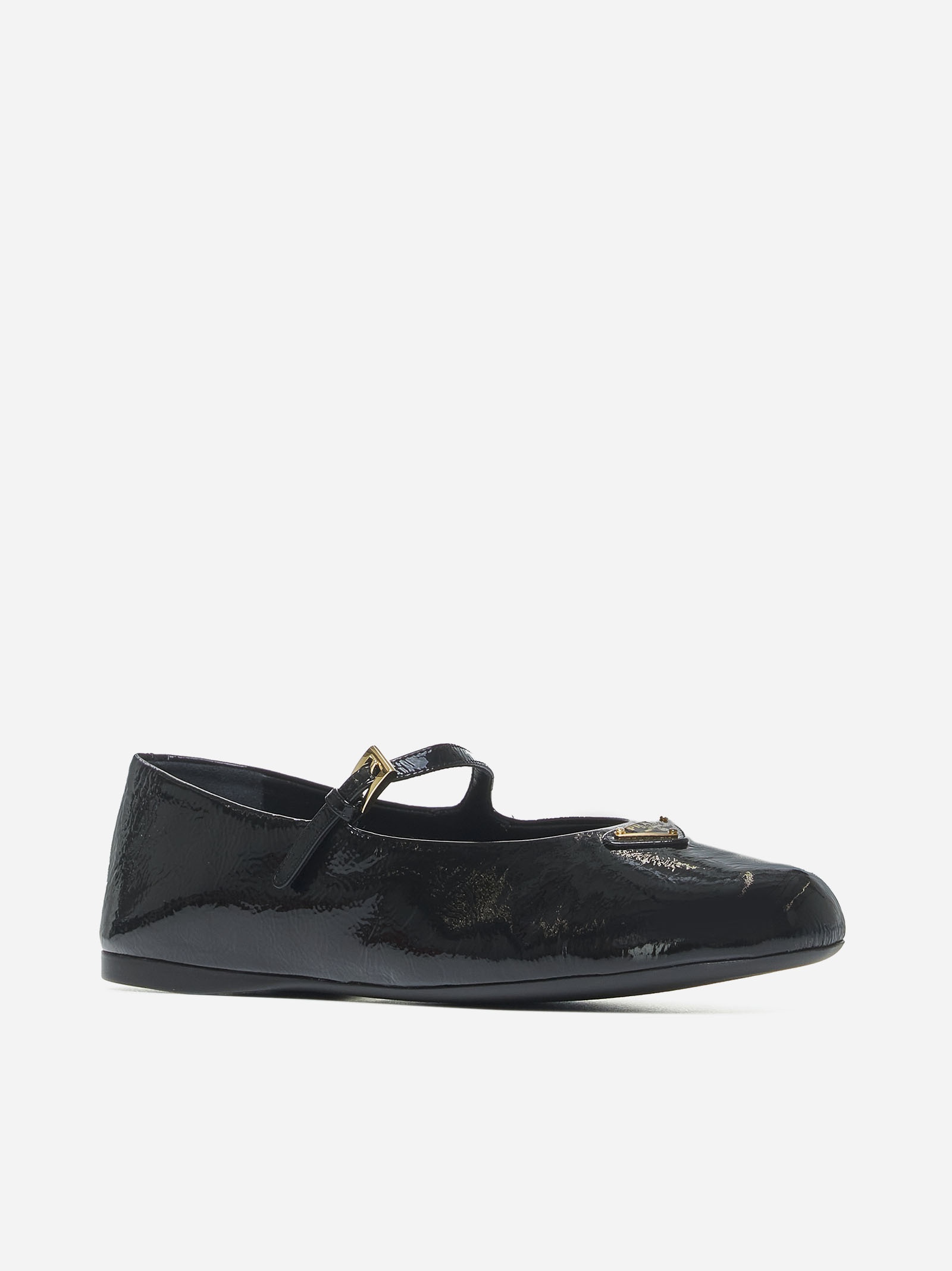 バレエシューズ PRADA Naplak Ballet Flats 0400022159218_BLACK?wid=600&