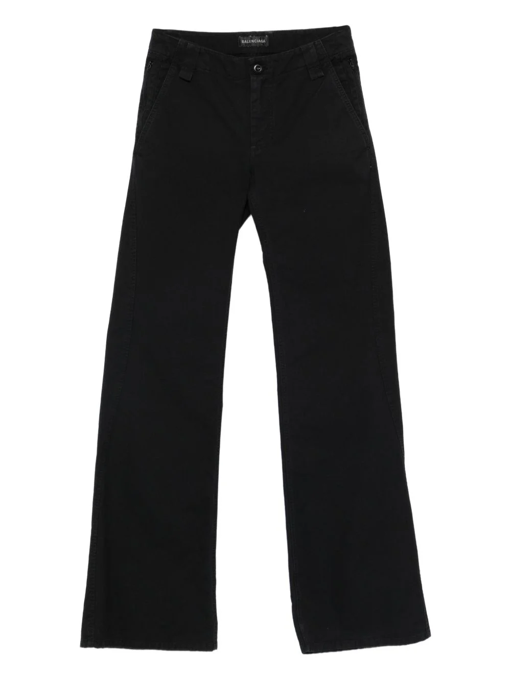wide-leg cotton trousers - 1