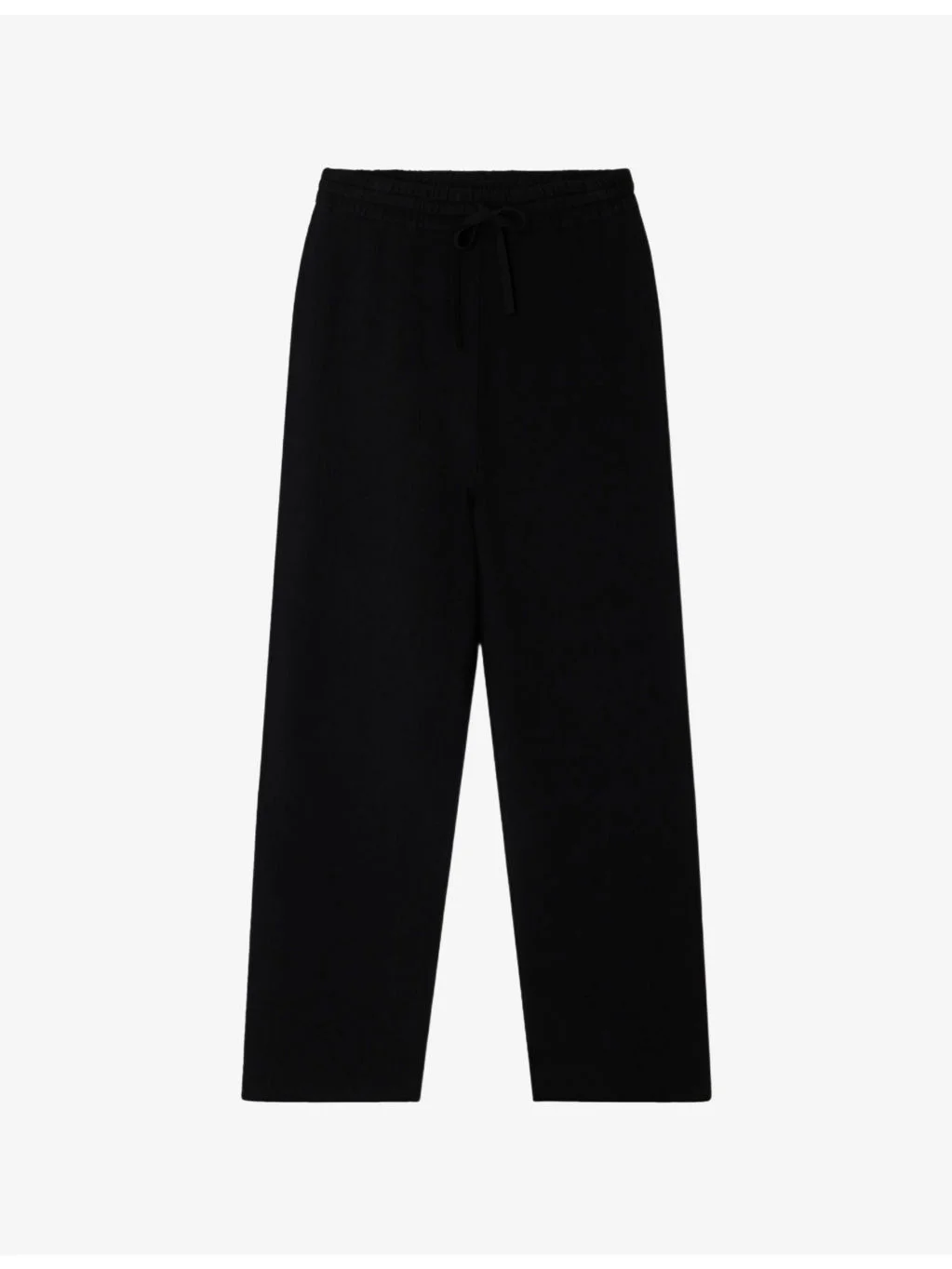 Straight-Leg Elasticated-Waist Knitted Jogging Bottoms - 1