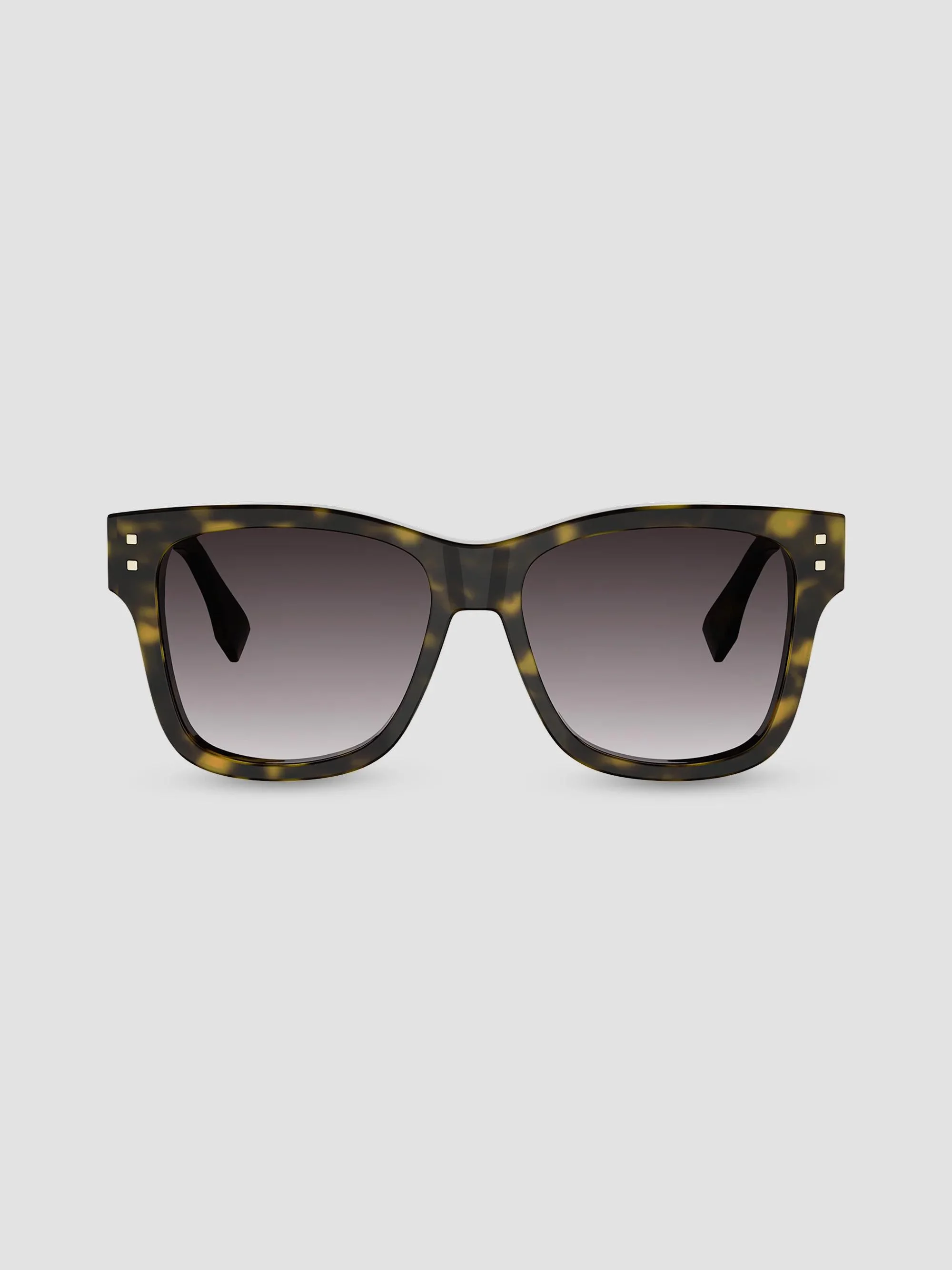 Women's Fendi Fold 55MM Square Sunglasses - Dark Brown - 1
