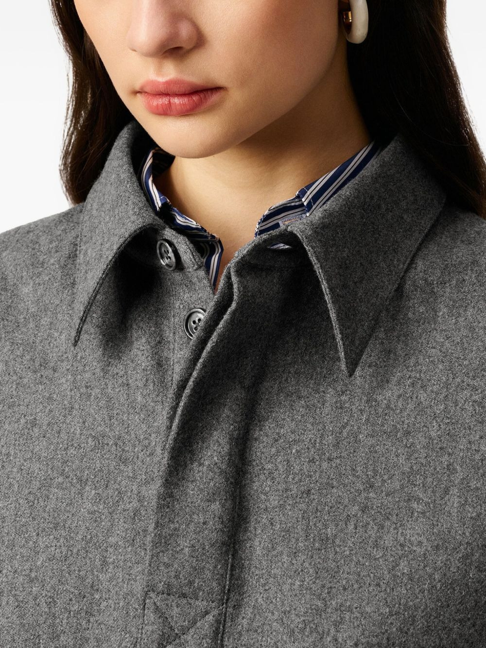 long-sleeved wool polo shirt - 5