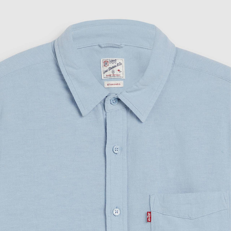 SUNSET ONE POCKET COTTON LINEN STANDARD FIT SHIRT 7