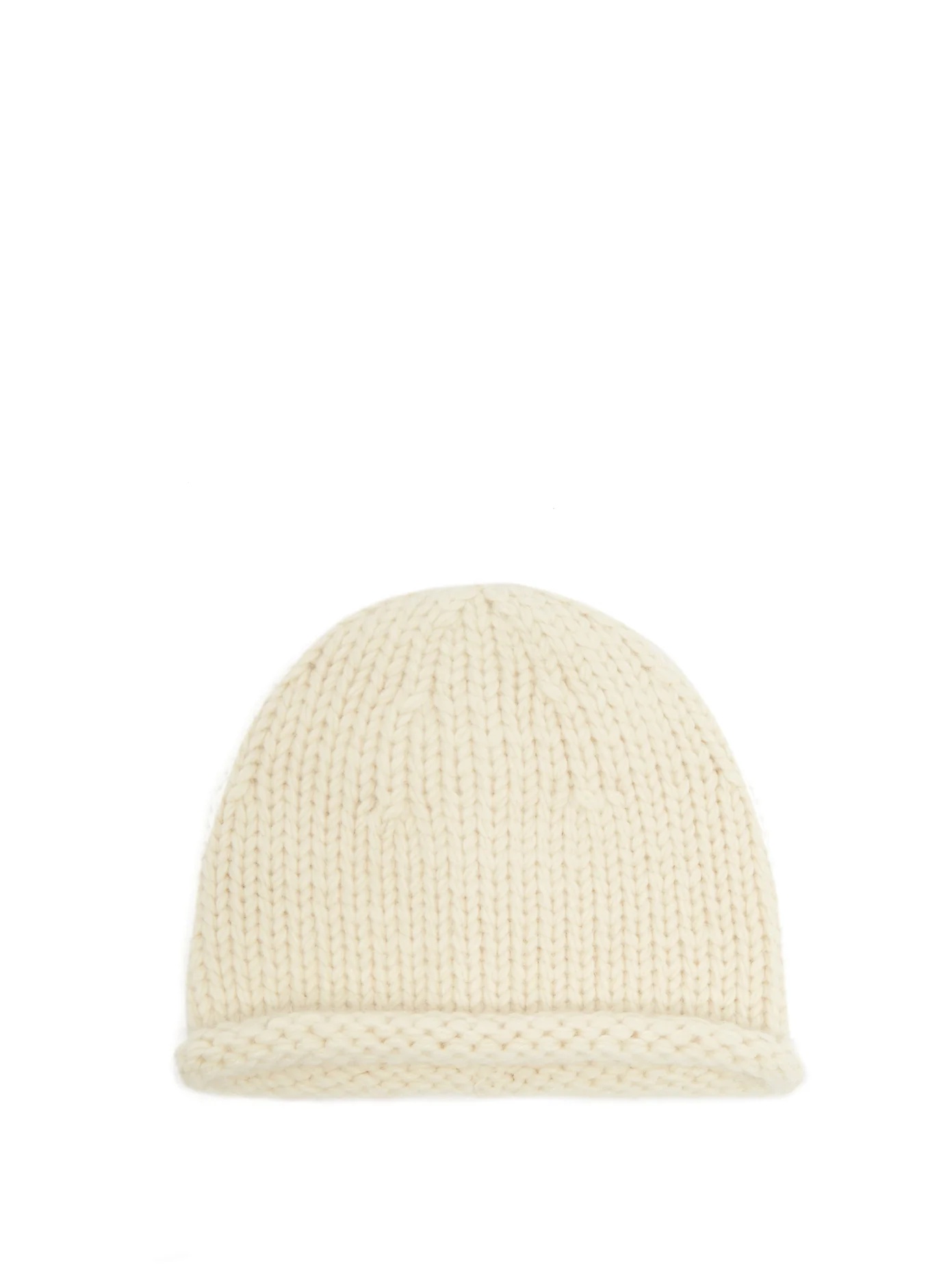 Rolled-hem wool-blend beanie - 1