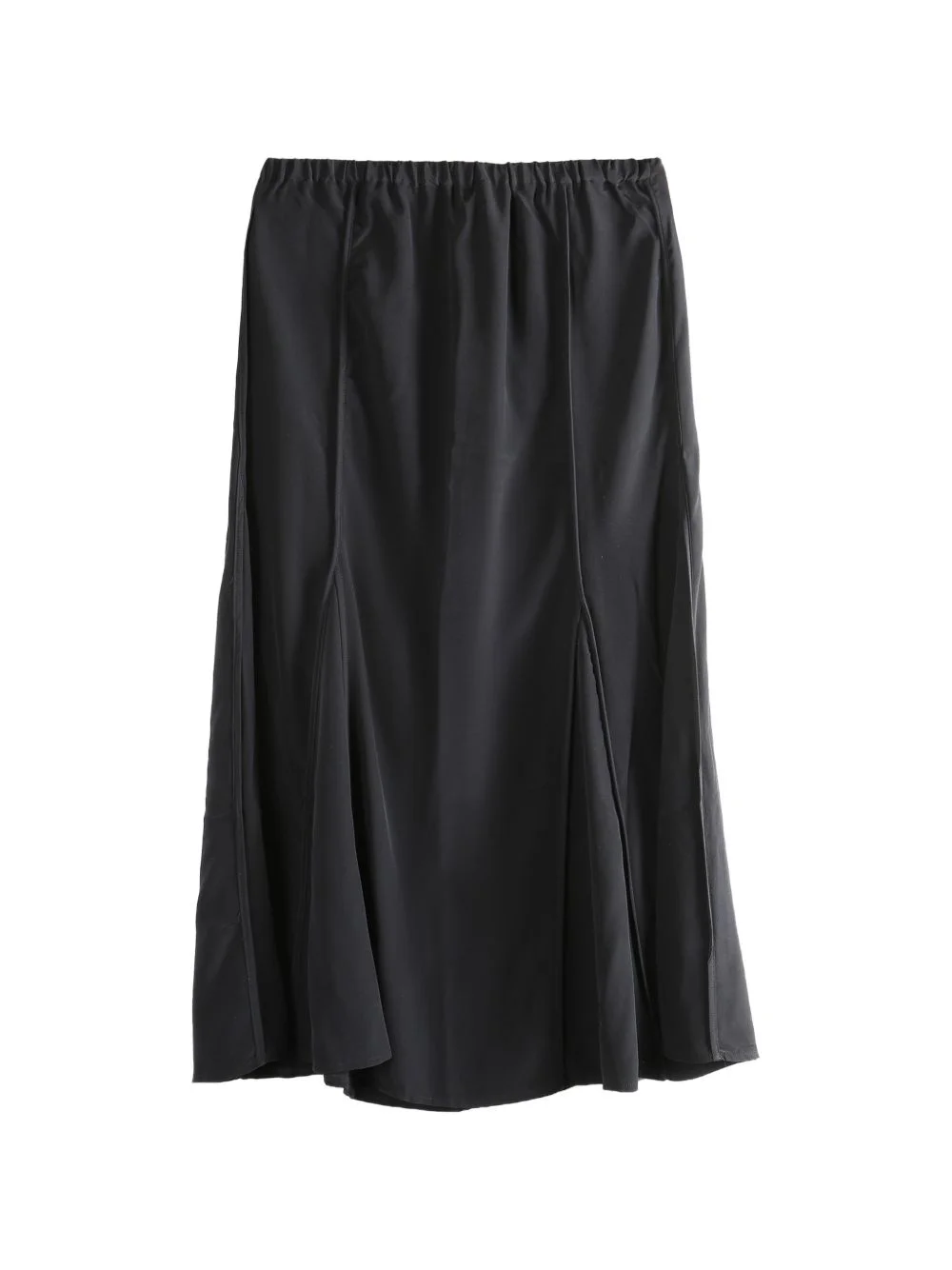 elasticated-waist midi skirt - 1