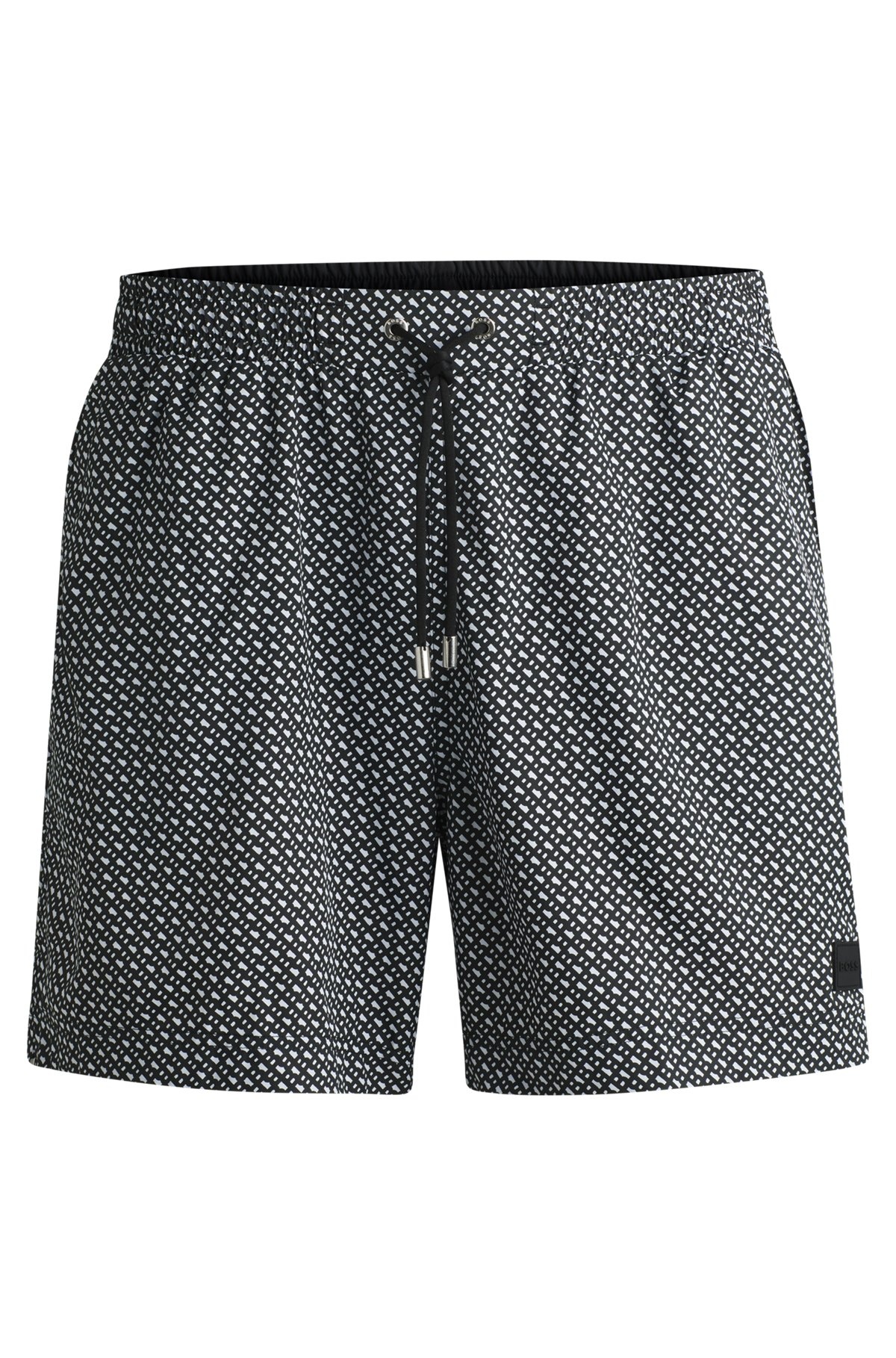 MONOGRAM-PRINT SWIM SHORTS IN QUICK-DRY FABRIC - 1