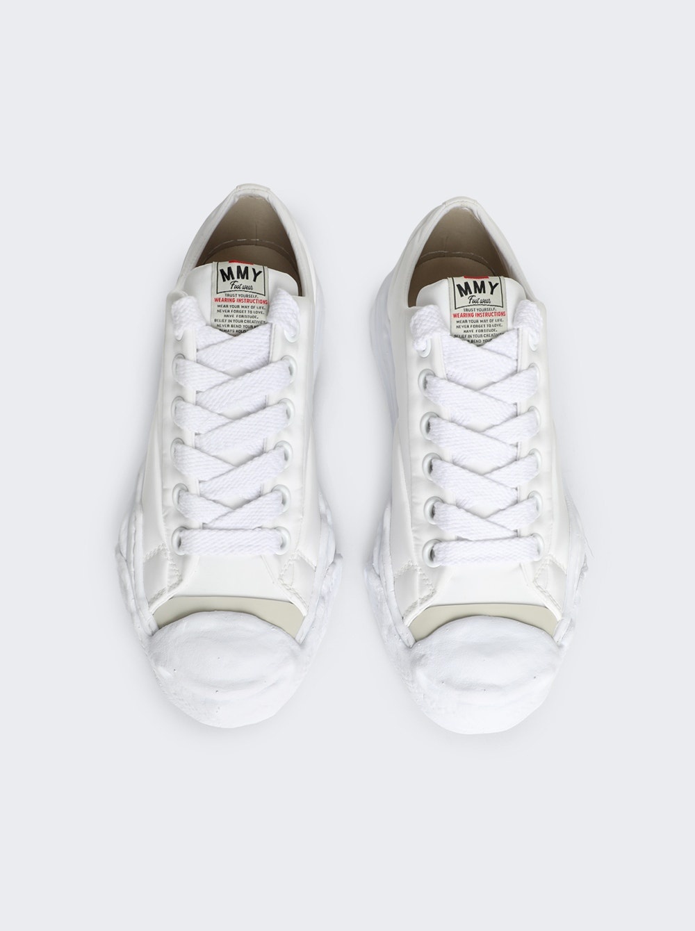 Hank Nylon Puffer Low-Top Sneakers White - 4