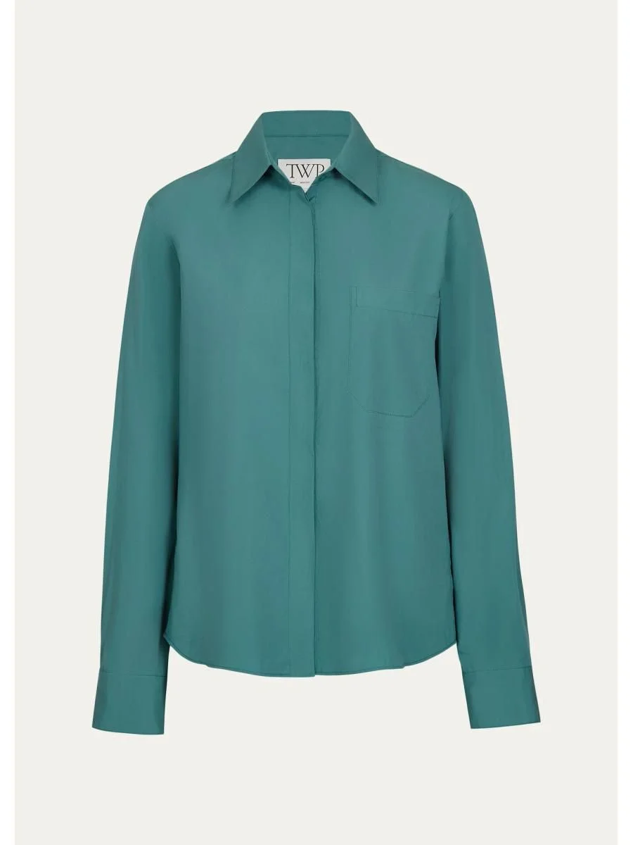 Cowboy Shirt in Super Compact Poplin - 1
