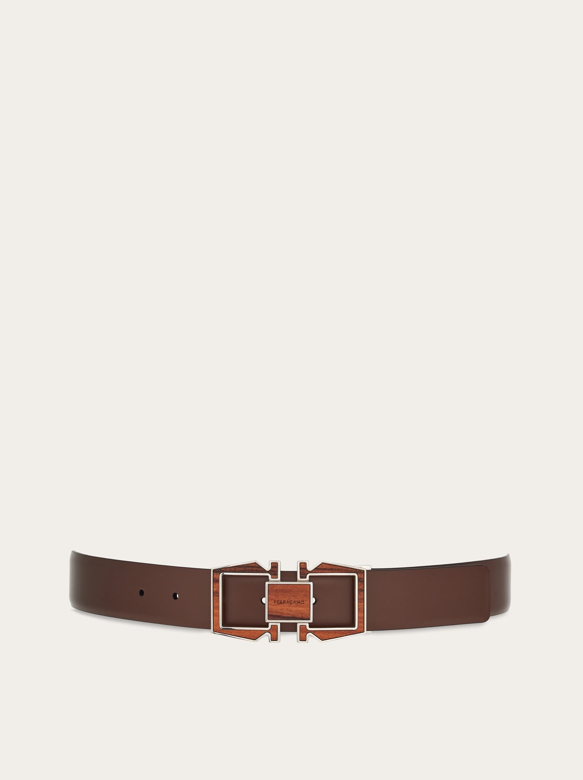 Reversible and adjustable Gancini belt - 1