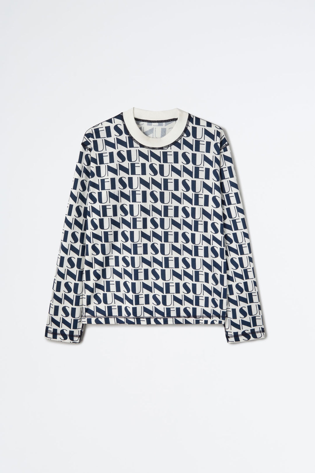 REVERSIBLE NAVY & WHITE LOGO LONG-SLEEVED T-SHIRT - 2