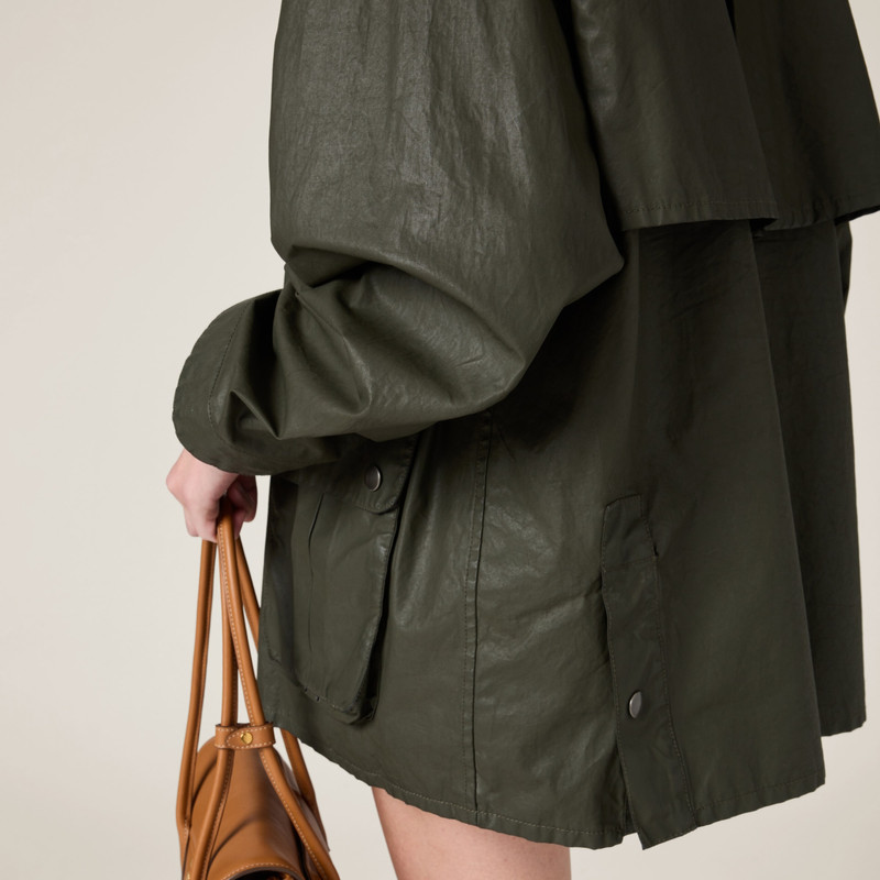 Resin-finish poplin caban jacket 6