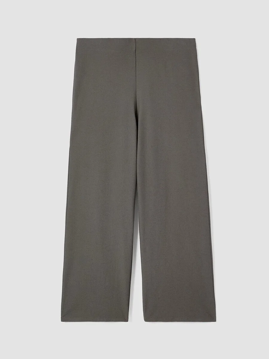 Washable Stretch Crepe Wide-Leg Pant - 1