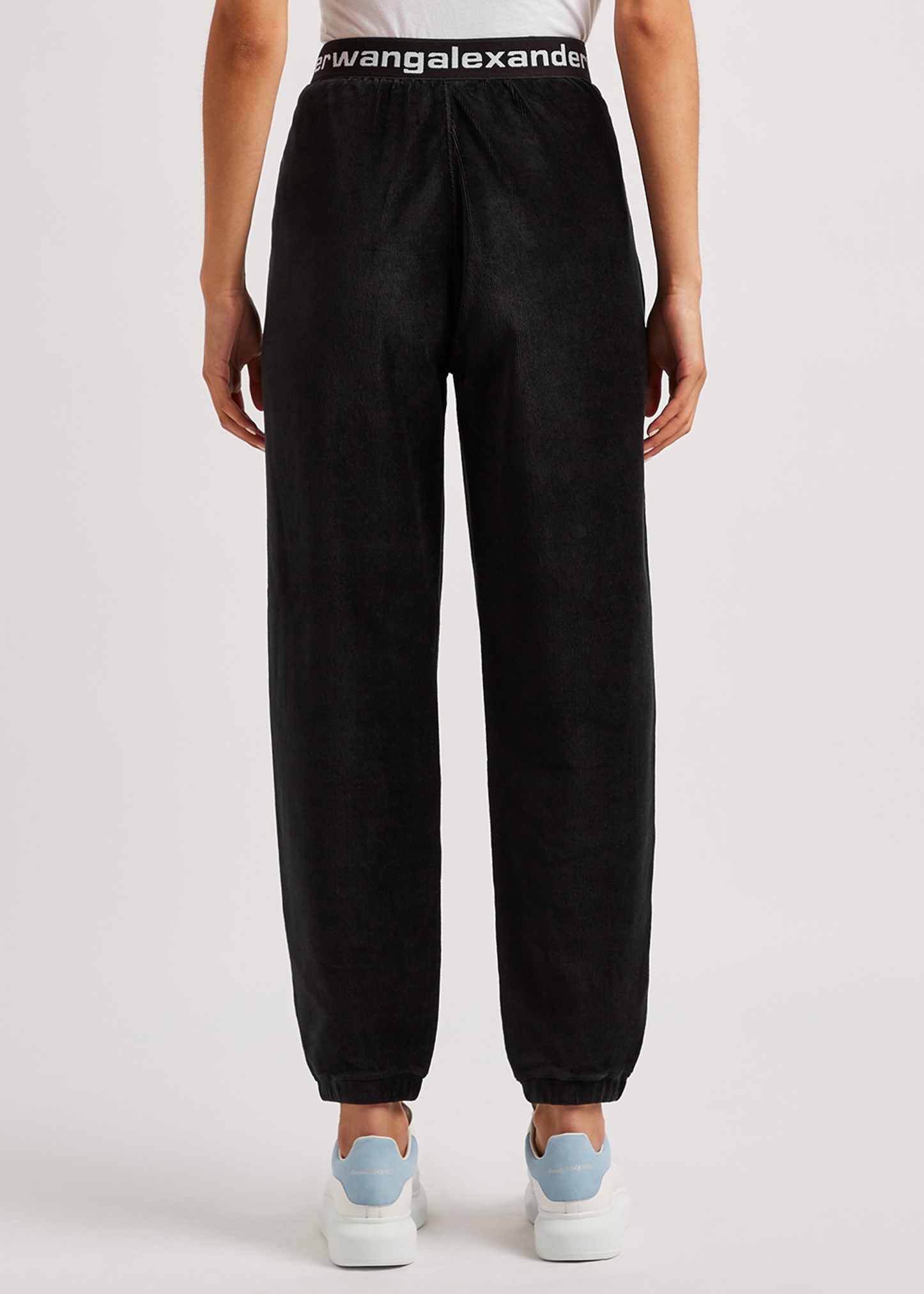 Black stretch-corduroy trousers - 3