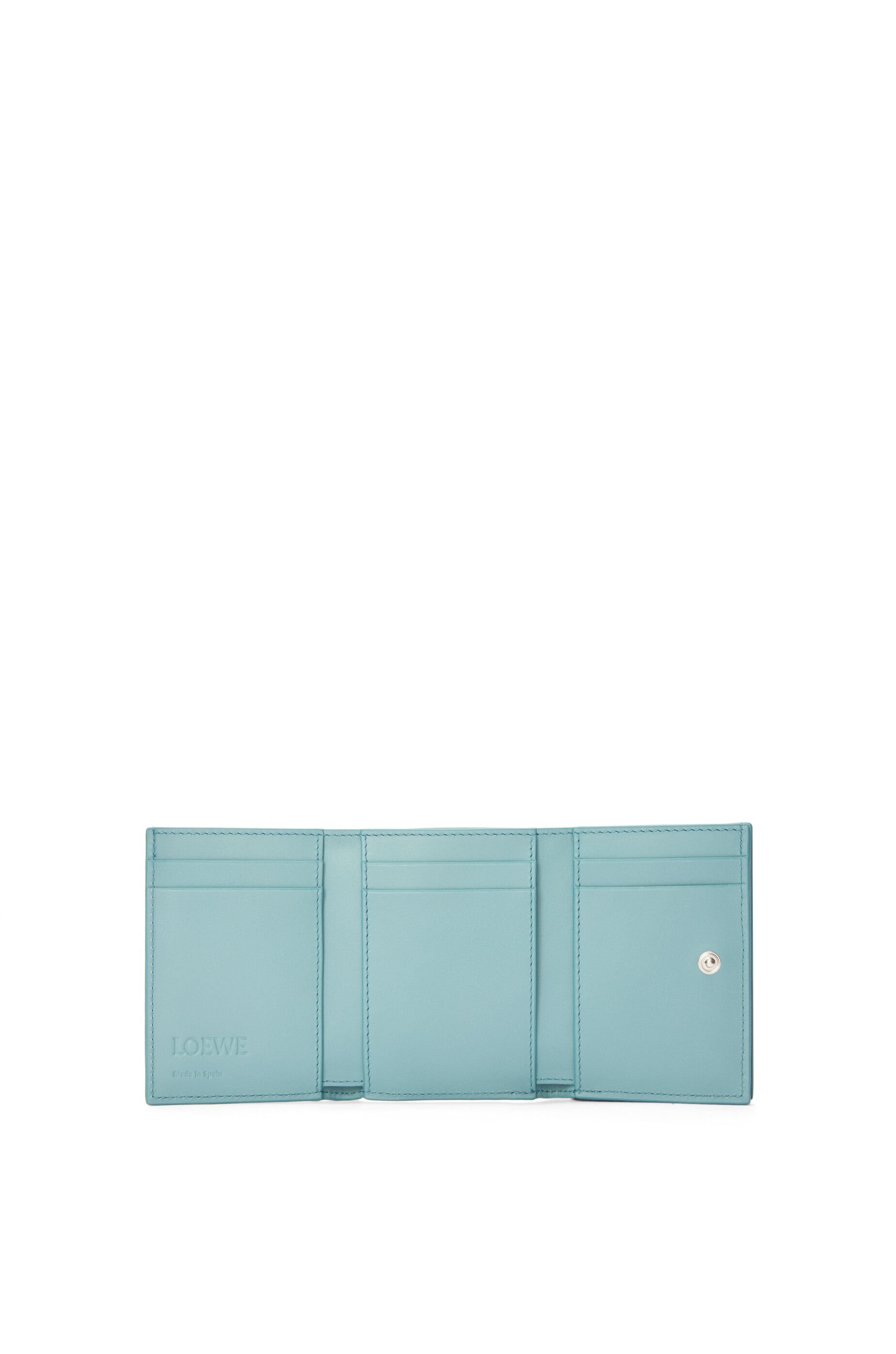 Anagram trifold wallet in pebble grained calfskin - 2