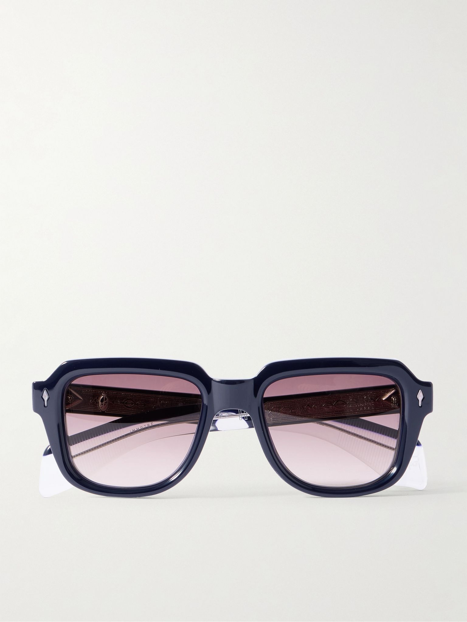 Taos Square-Frame Acetate Sunglasses Blue - 1