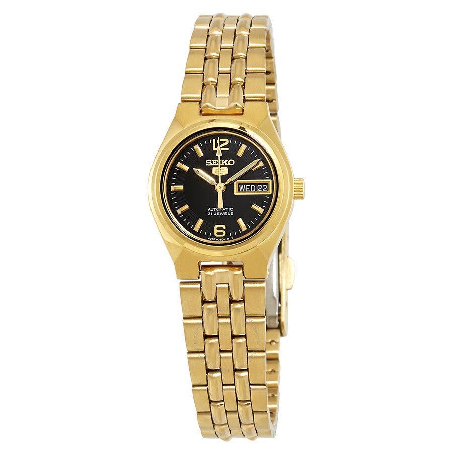 Seiko - Open Box - Seiko Series 5 Automatic Black Dial Ladies Watch SYMK38 - 1